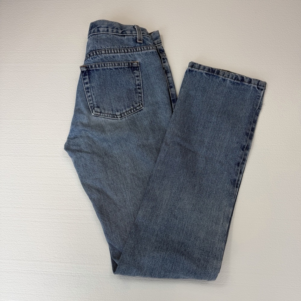 Vintage 90s London Jean Straight Leg Cotton Blue Denim Jeans Size 4 Normcore Y2K - Picture 4 of 12